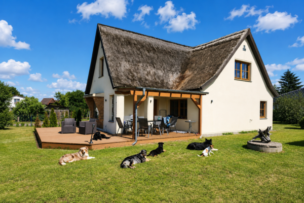 Ferienhaus Huus am Darß – viel Platz für Mensch & Rudel
