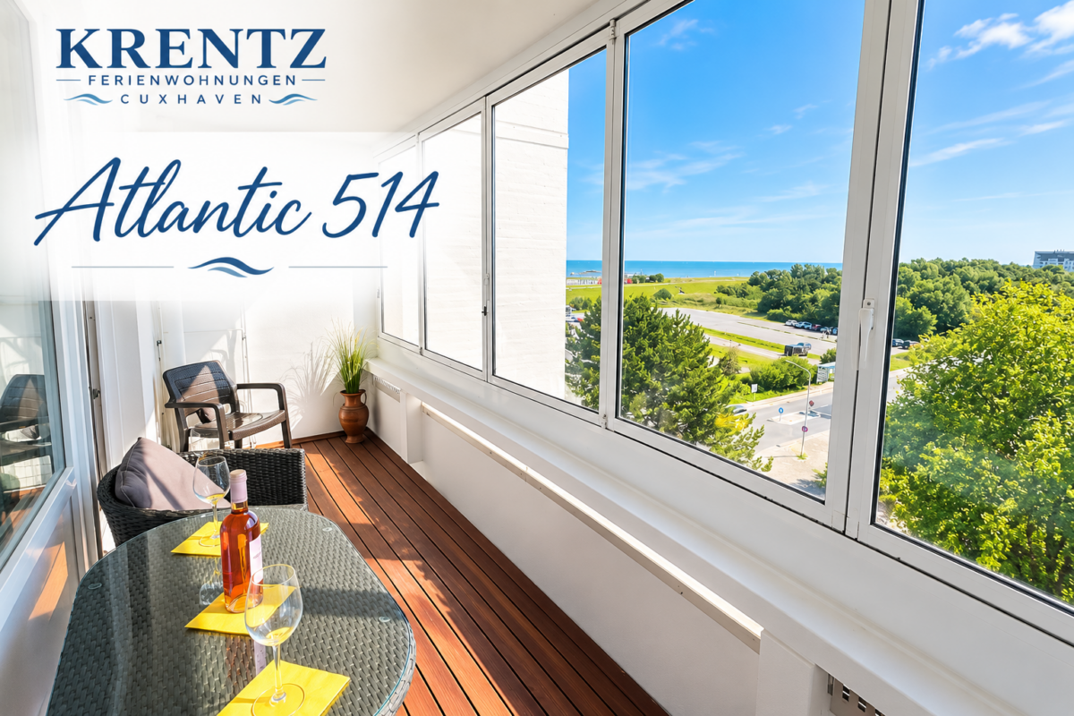 Hundefreundliche Ferienwohnungen in Cuxhaven - Atlantic 514 mit Meerblick