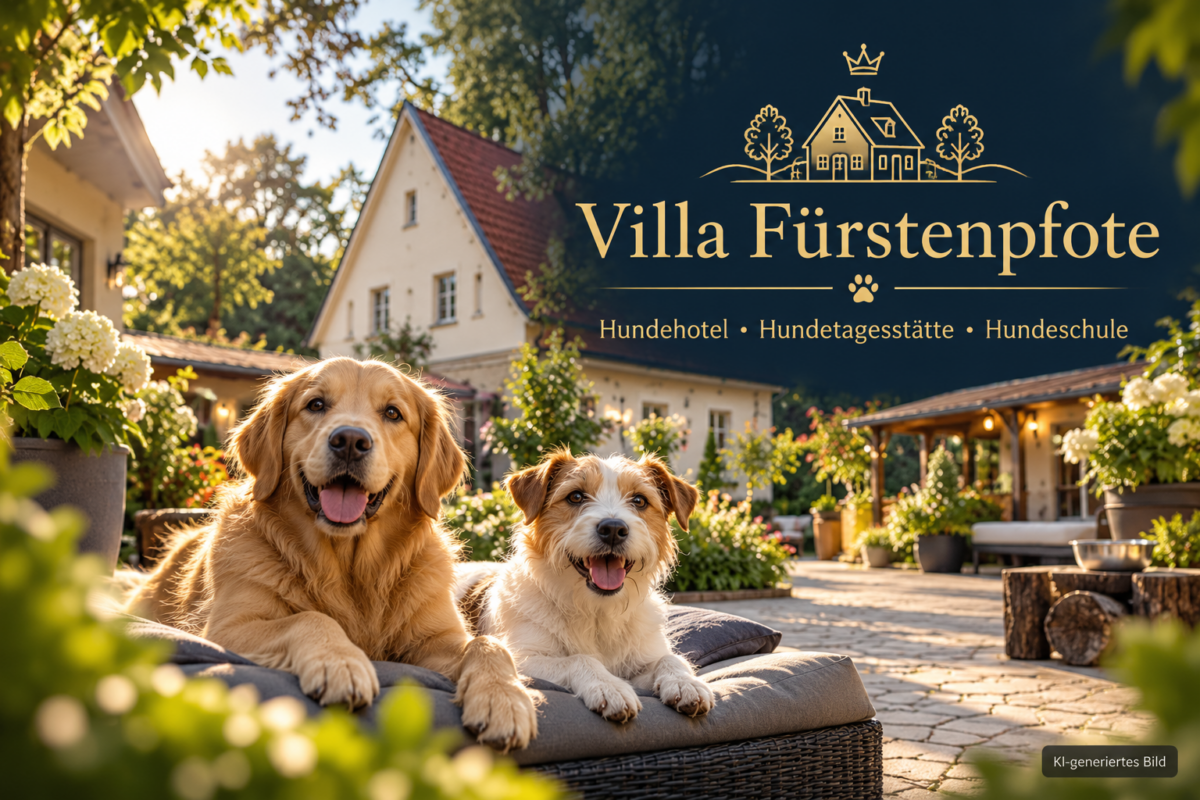 Luxusambiente für vier Pfoten - Villa Fürstenpfote